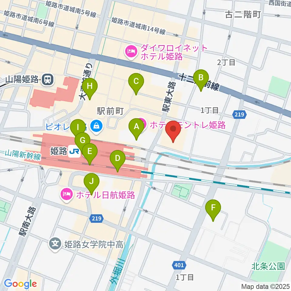 アースシネマズ姫路周辺のコンビニエンスストア一覧地図