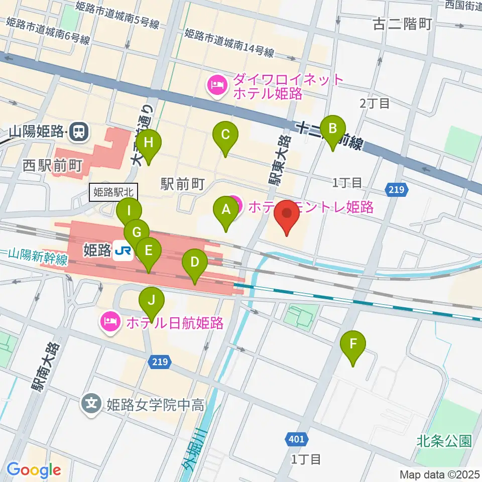 アースシネマズ姫路周辺のコンビニエンスストア一覧地図
