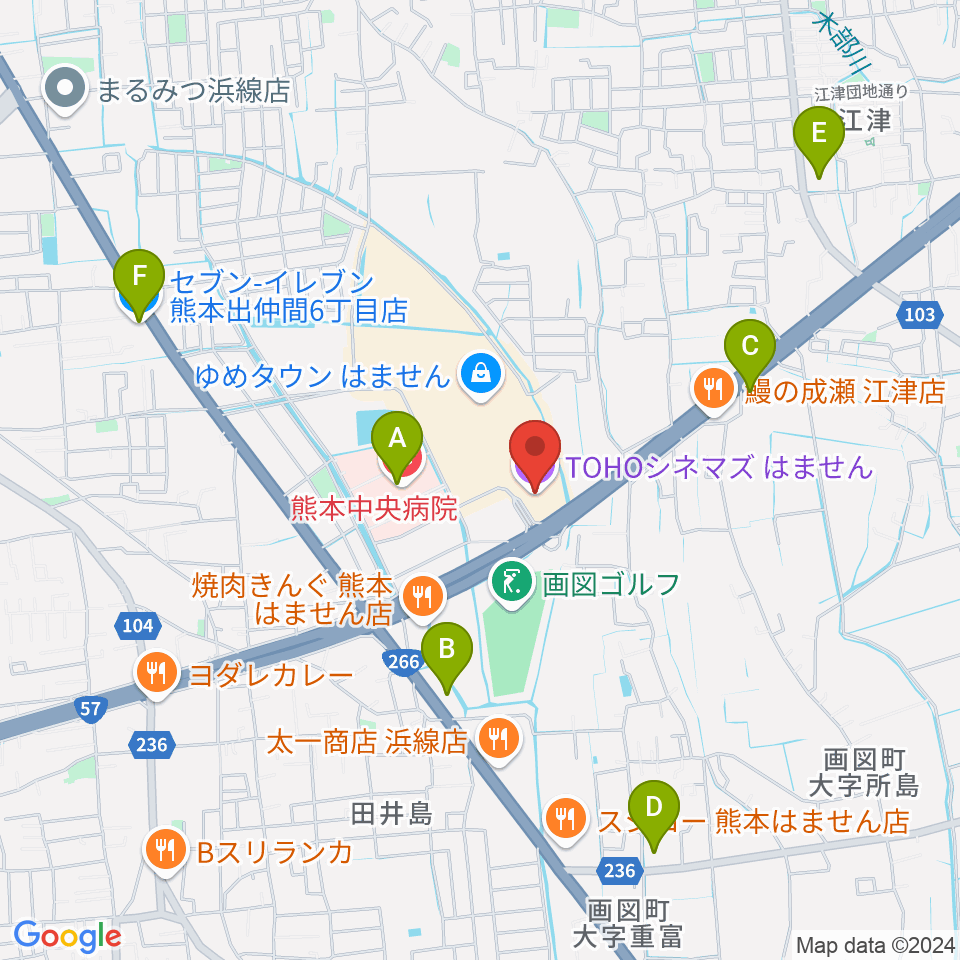 TOHOシネマズはません周辺のコンビニエンスストア一覧地図