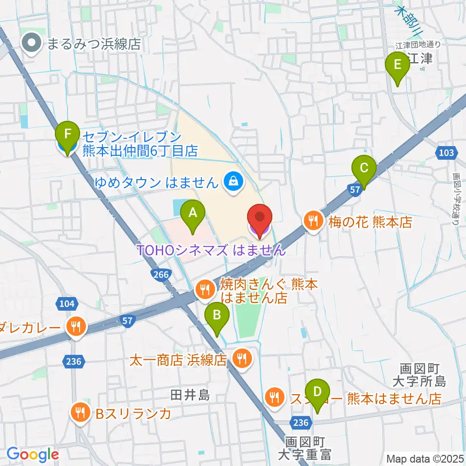 TOHOシネマズはません周辺のコンビニエンスストア一覧地図