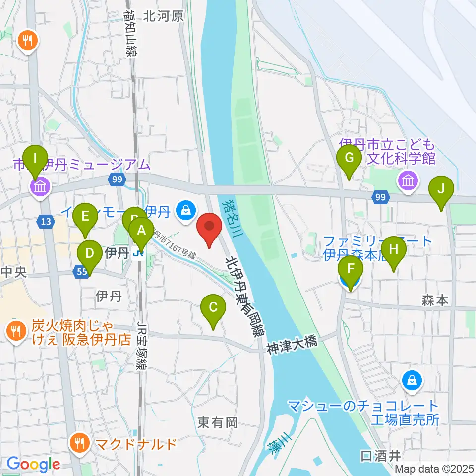 TOHOシネマズ伊丹周辺のコンビニエンスストア一覧地図