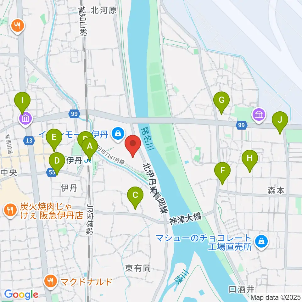 TOHOシネマズ伊丹周辺のコンビニエンスストア一覧地図