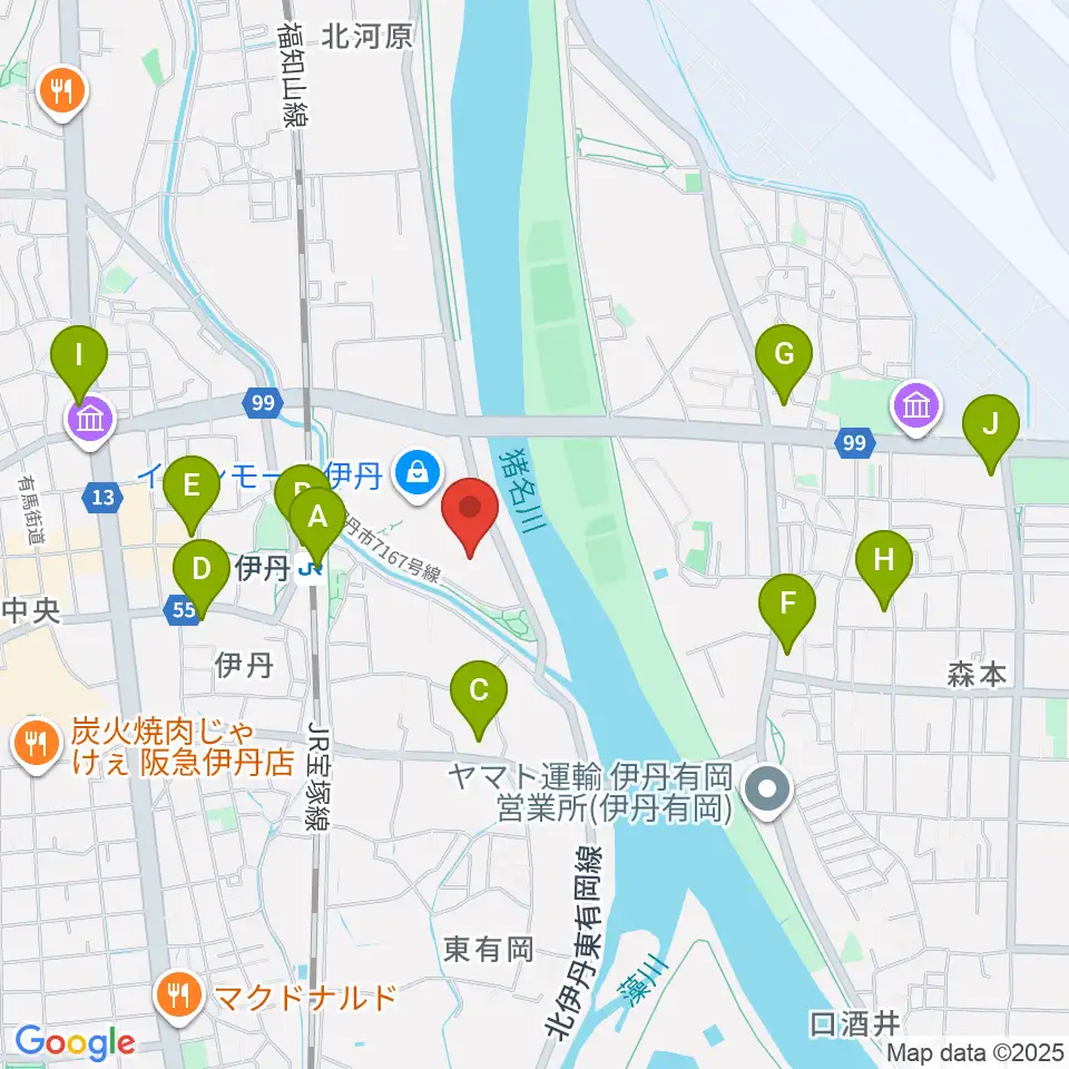 TOHOシネマズ伊丹周辺のコンビニエンスストア一覧地図
