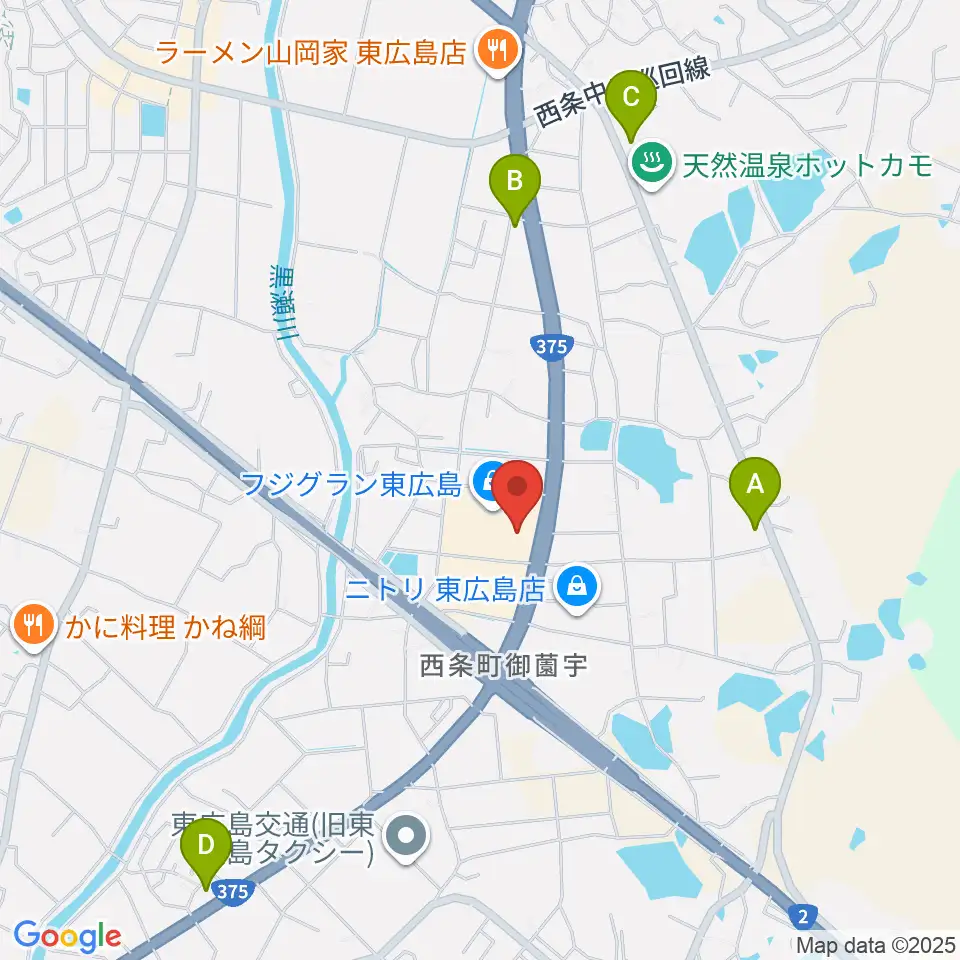 T・ジョイ東広島周辺のコンビニエンスストア一覧地図