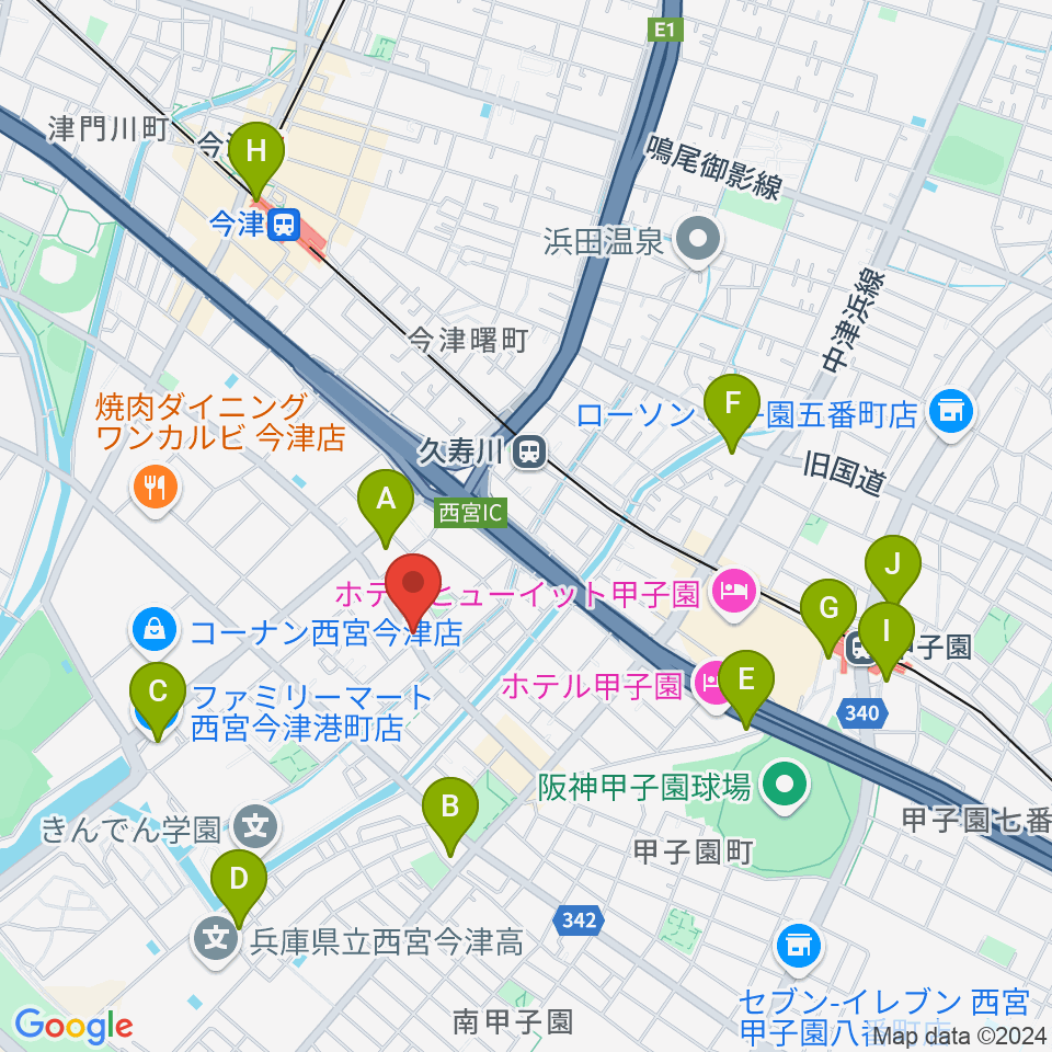 スタジオ1812周辺のコンビニエンスストア一覧地図