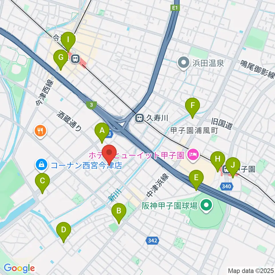 スタジオ1812周辺のコンビニエンスストア一覧地図