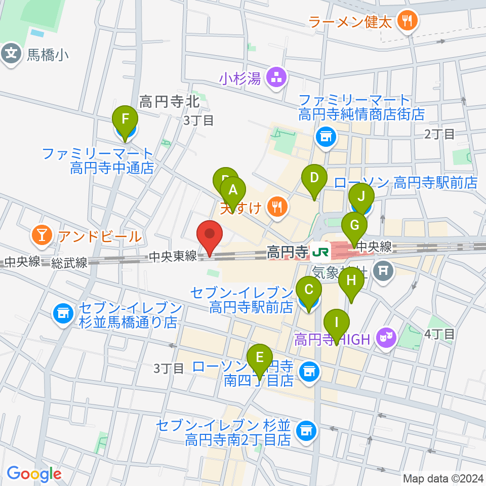 無力無善寺周辺のコンビニエンスストア一覧地図