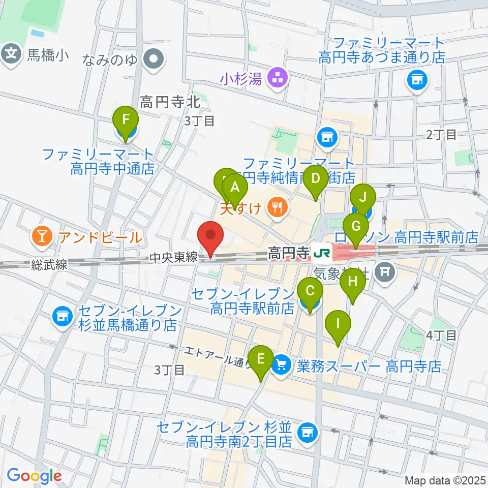 無力無善寺周辺のコンビニエンスストア一覧地図