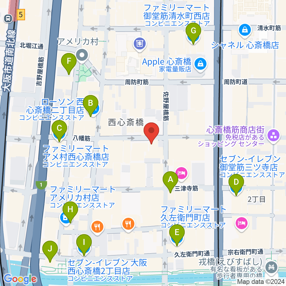 新神楽周辺のコンビニエンスストア一覧地図