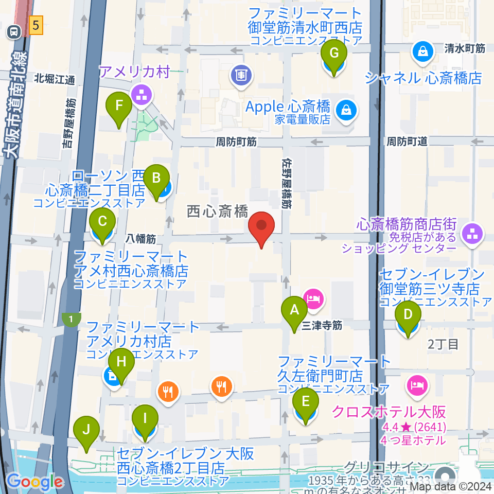 新神楽周辺のコンビニエンスストア一覧地図