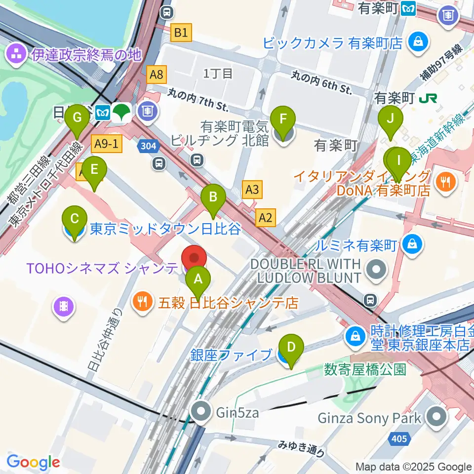 TOHOシネマズシャンテ周辺のコンビニエンスストア一覧地図