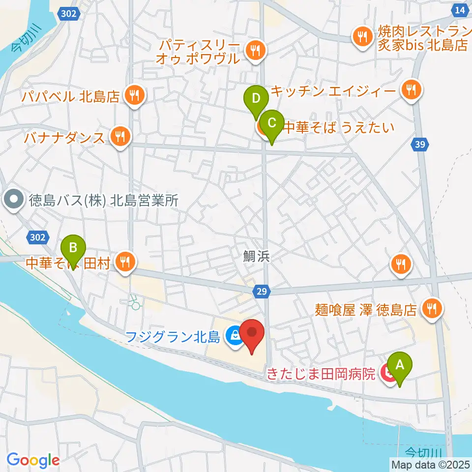 シネマサンシャイン北島周辺のコンビニエンスストア一覧地図