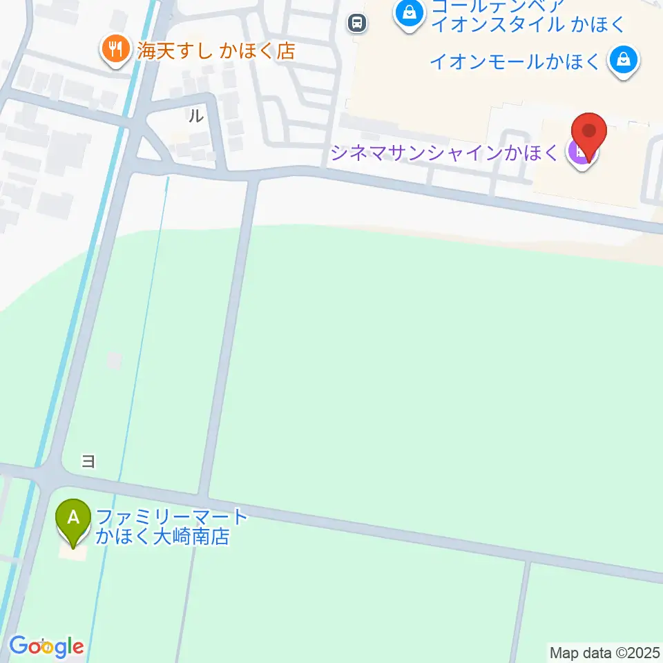 シネマサンシャインかほく周辺のコンビニエンスストア一覧地図
