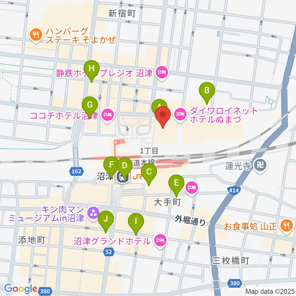 シネマサンシャイン沼津周辺のコンビニエンスストア一覧地図