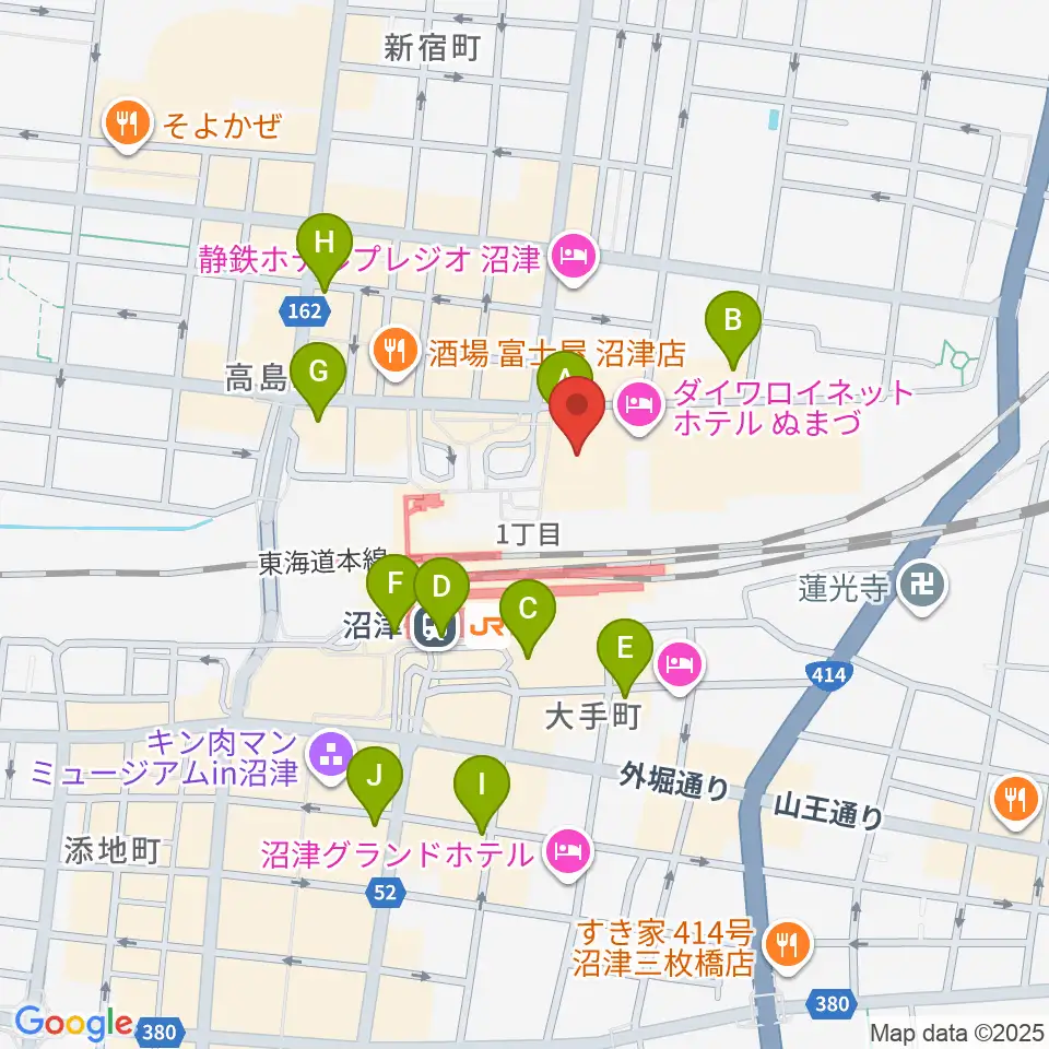 シネマサンシャイン沼津周辺のコンビニエンスストア一覧地図