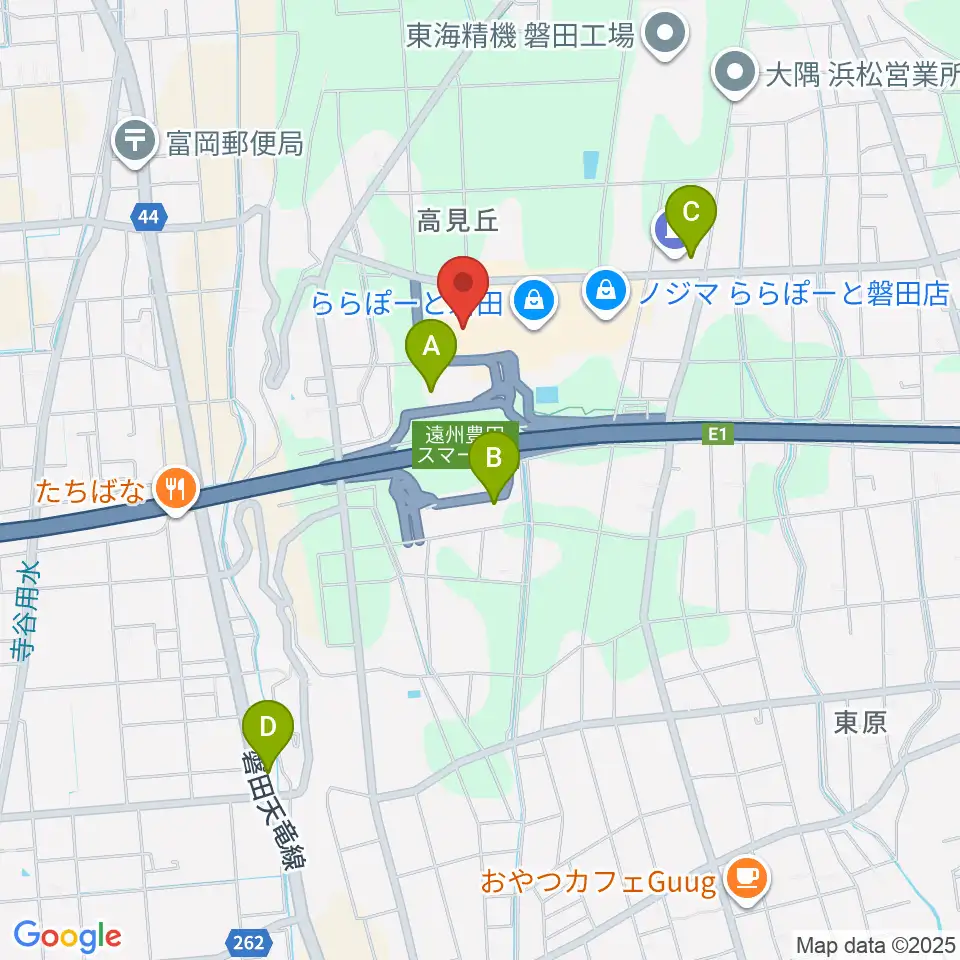 TOHOシネマズららぽーと磐田周辺のコンビニエンスストア一覧地図