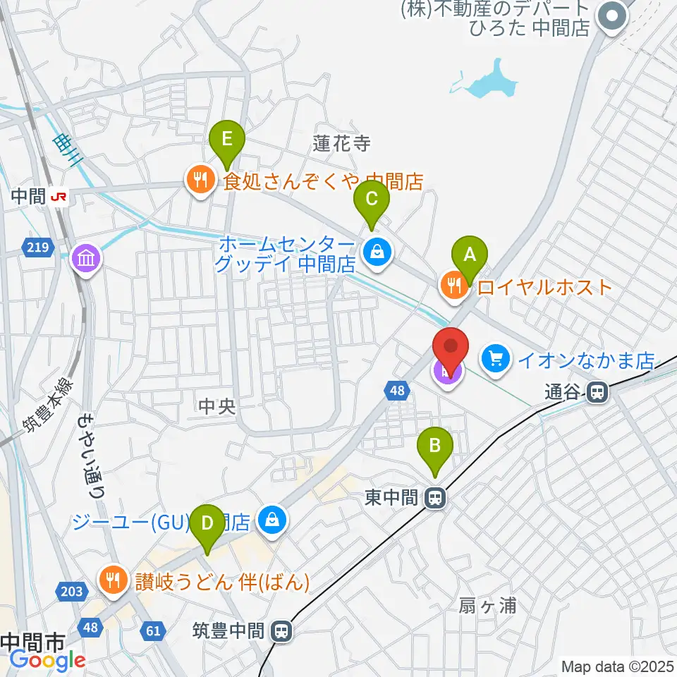 ユナイテッド・シネマなかま16周辺のコンビニエンスストア一覧地図