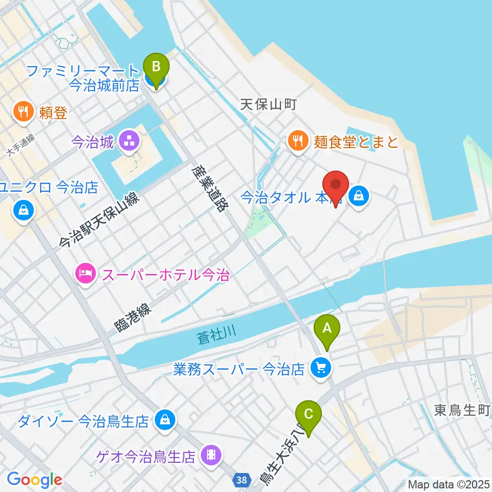 ユナイテッド・シネマ フジグラン今治周辺のコンビニエンスストア一覧地図