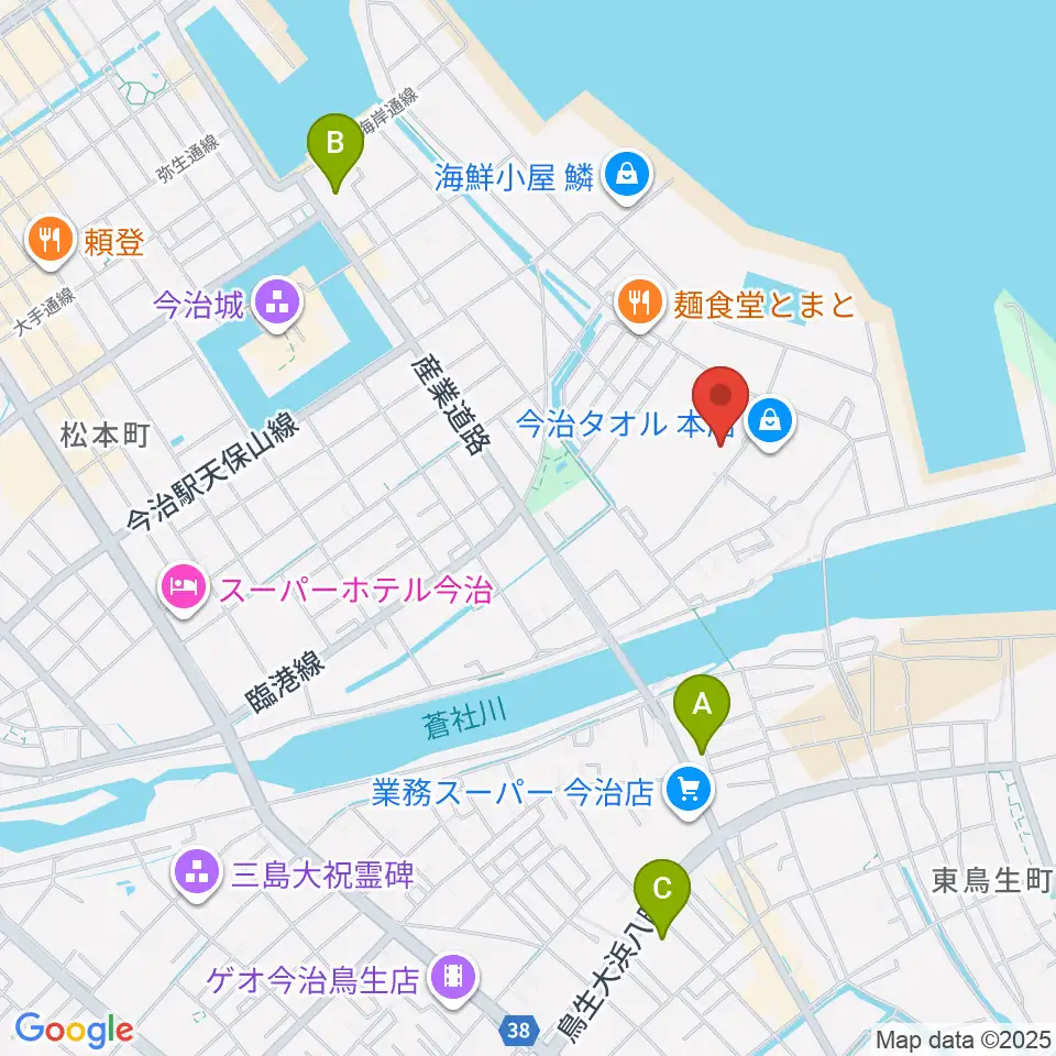 ユナイテッド・シネマ フジグラン今治周辺のコンビニエンスストア一覧地図