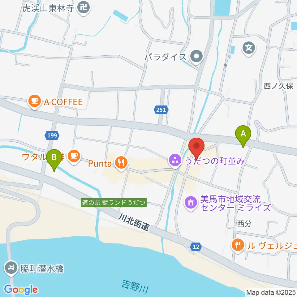 脇町劇場 オデオン座周辺のコンビニエンスストア一覧地図