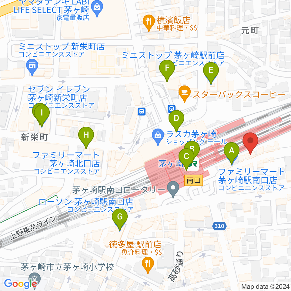 春秋会館周辺のコンビニエンスストア一覧地図