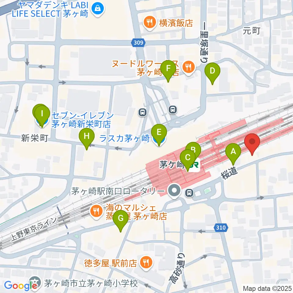 春秋会館周辺のコンビニエンスストア一覧地図