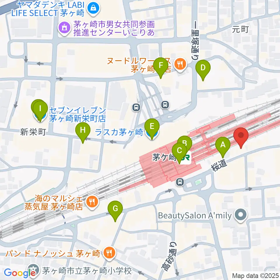 春秋会館周辺のコンビニエンスストア一覧地図