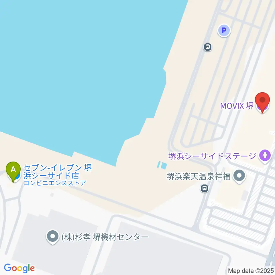 MOVIX堺周辺のコンビニエンスストア一覧地図