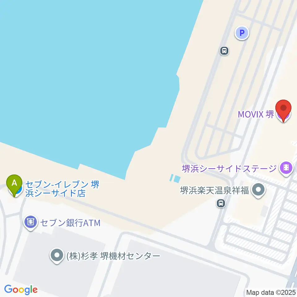 MOVIX堺周辺のコンビニエンスストア一覧地図