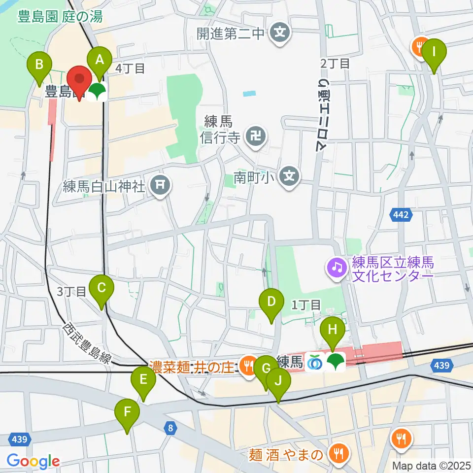 ユナイテッド・シネマとしまえん周辺のコンビニエンスストア一覧地図