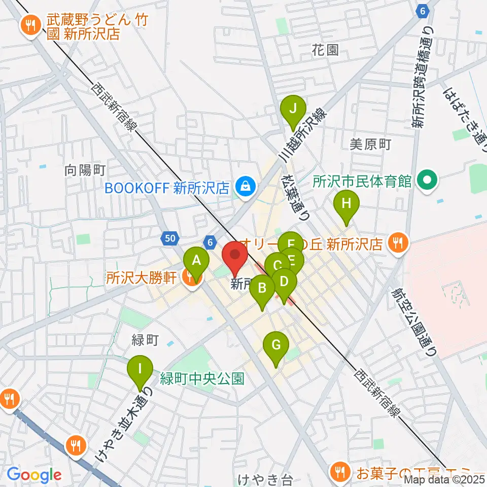 サワダ楽器修理工房周辺のコンビニエンスストア一覧地図