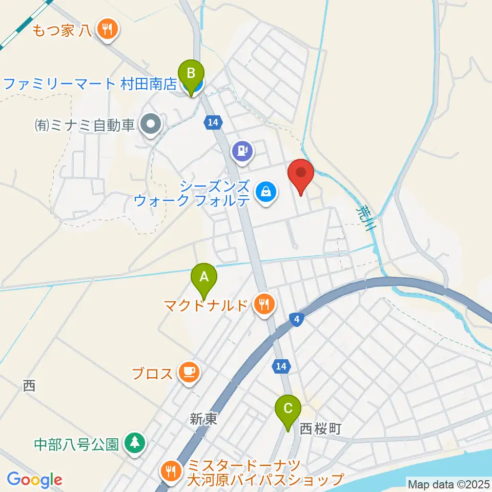 ユナイテッド・シネマ フォルテ宮城大河原周辺のコンビニエンスストア一覧地図