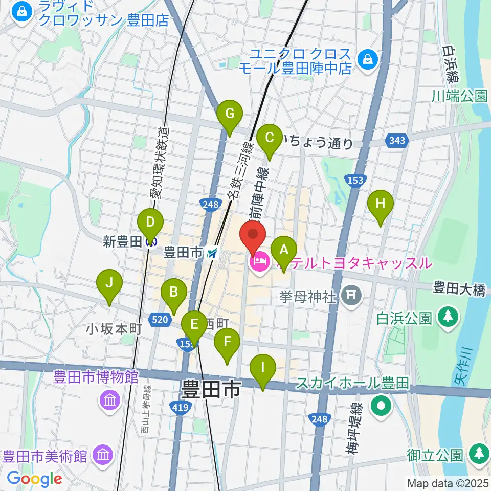 イオンシネマ豊田KiTARA周辺のコンビニエンスストア一覧地図