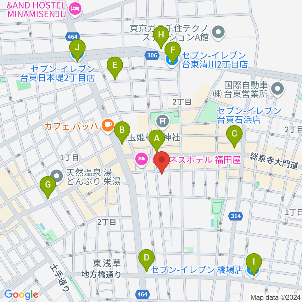 Void Lab周辺のコンビニエンスストア一覧地図