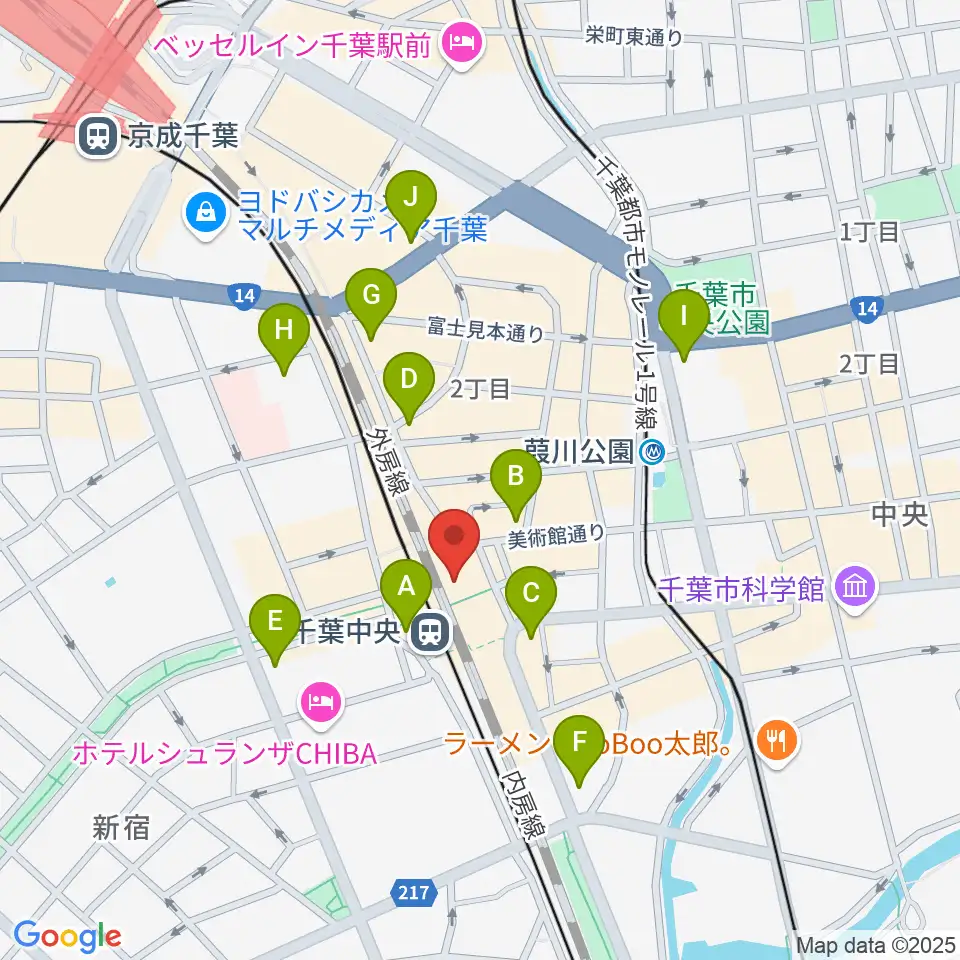 京成ローザ10周辺のコンビニエンスストア一覧地図