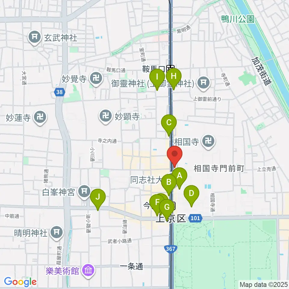 スタジオブル周辺のコンビニエンスストア一覧地図