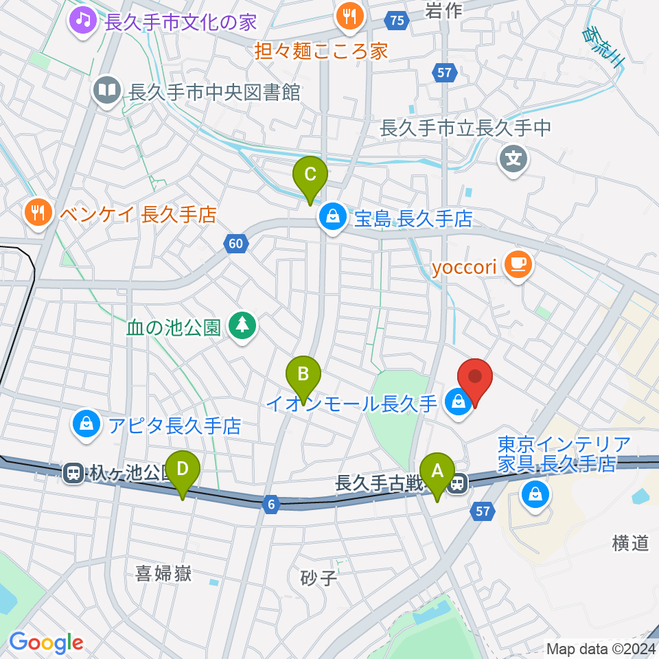 イオンシネマ長久手周辺のコンビニエンスストア一覧地図