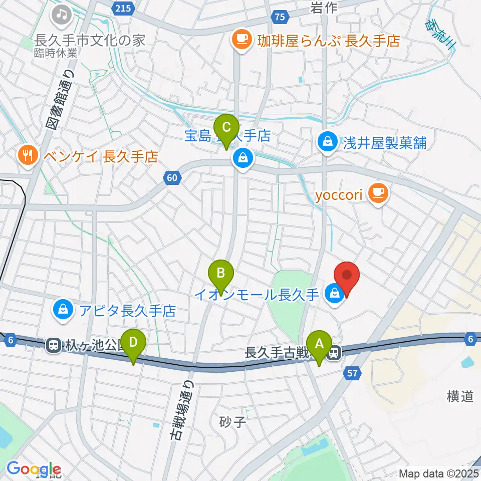 イオンシネマ長久手周辺のコンビニエンスストア一覧地図