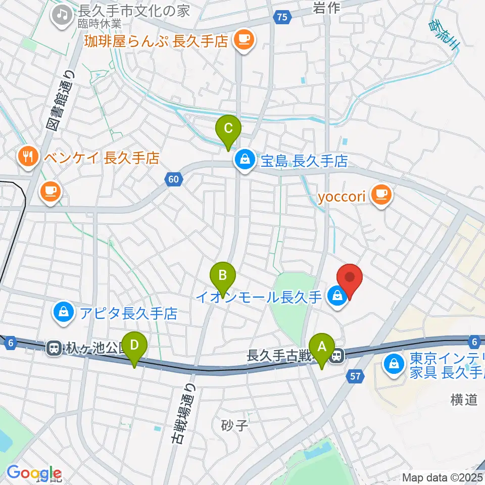 イオンシネマ長久手周辺のコンビニエンスストア一覧地図