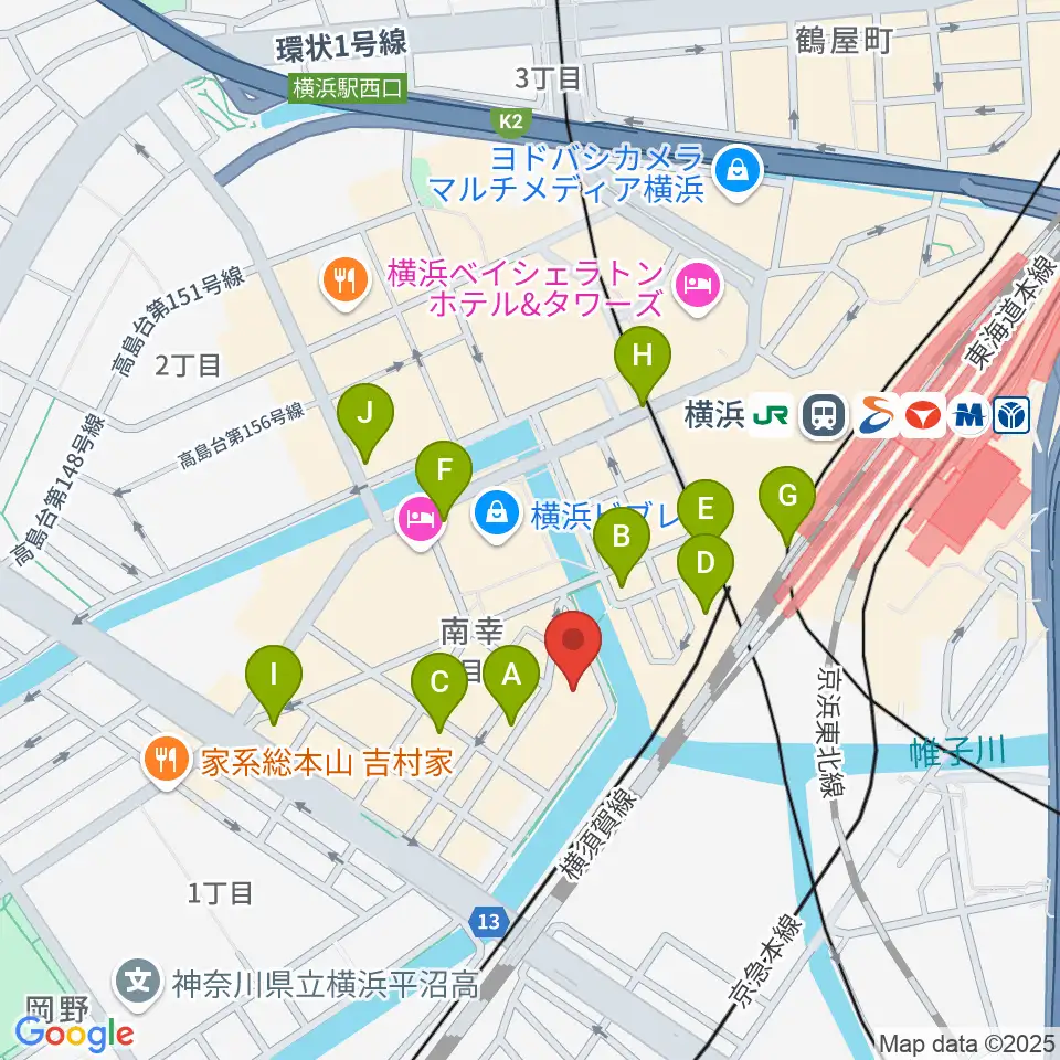 ムービル周辺のコンビニエンスストア一覧地図