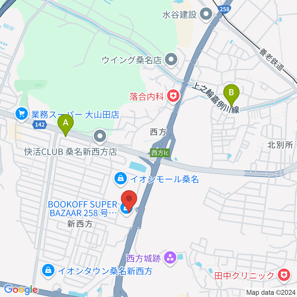 イオンシネマ桑名周辺のコンビニエンスストア一覧地図