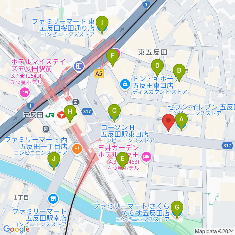 弾き語りbar ピストル周辺のコンビニエンスストア一覧地図