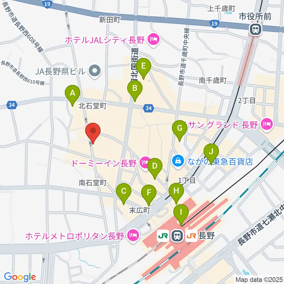 ラ・ペーニャ周辺のコンビニエンスストア一覧地図
