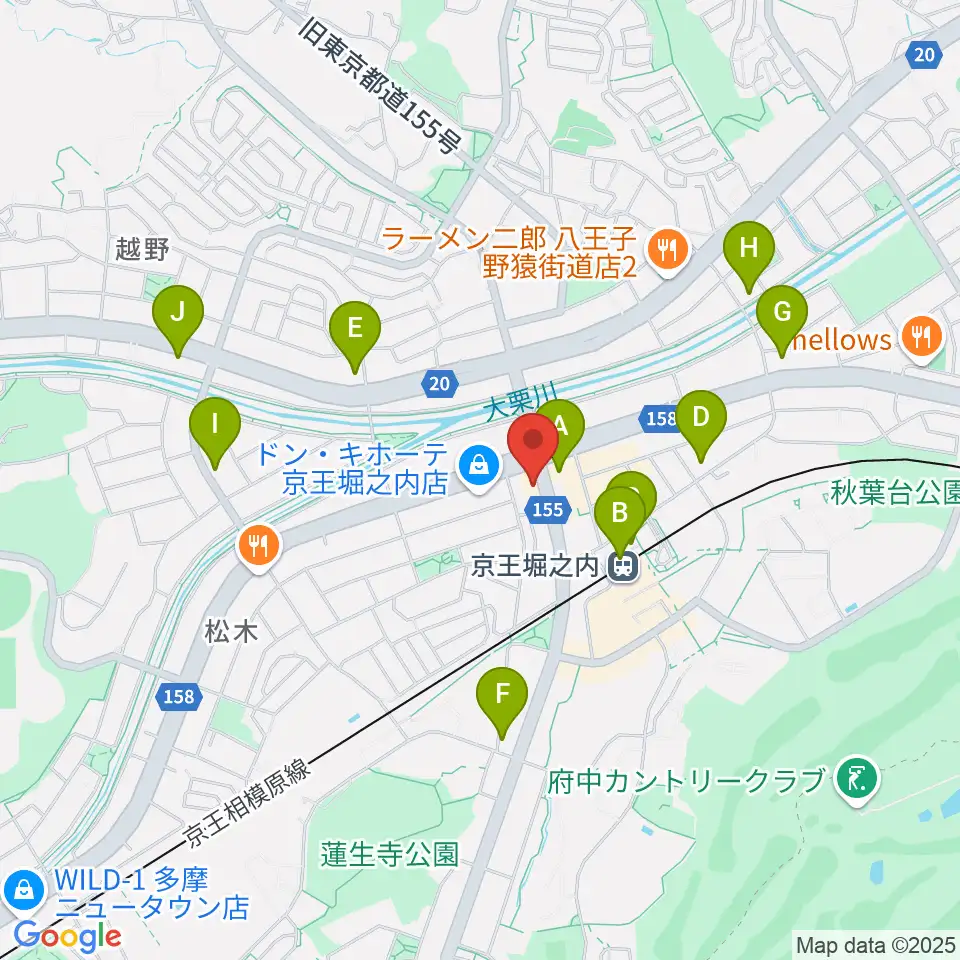 京王堀之内time tokyo周辺のコンビニエンスストア一覧地図