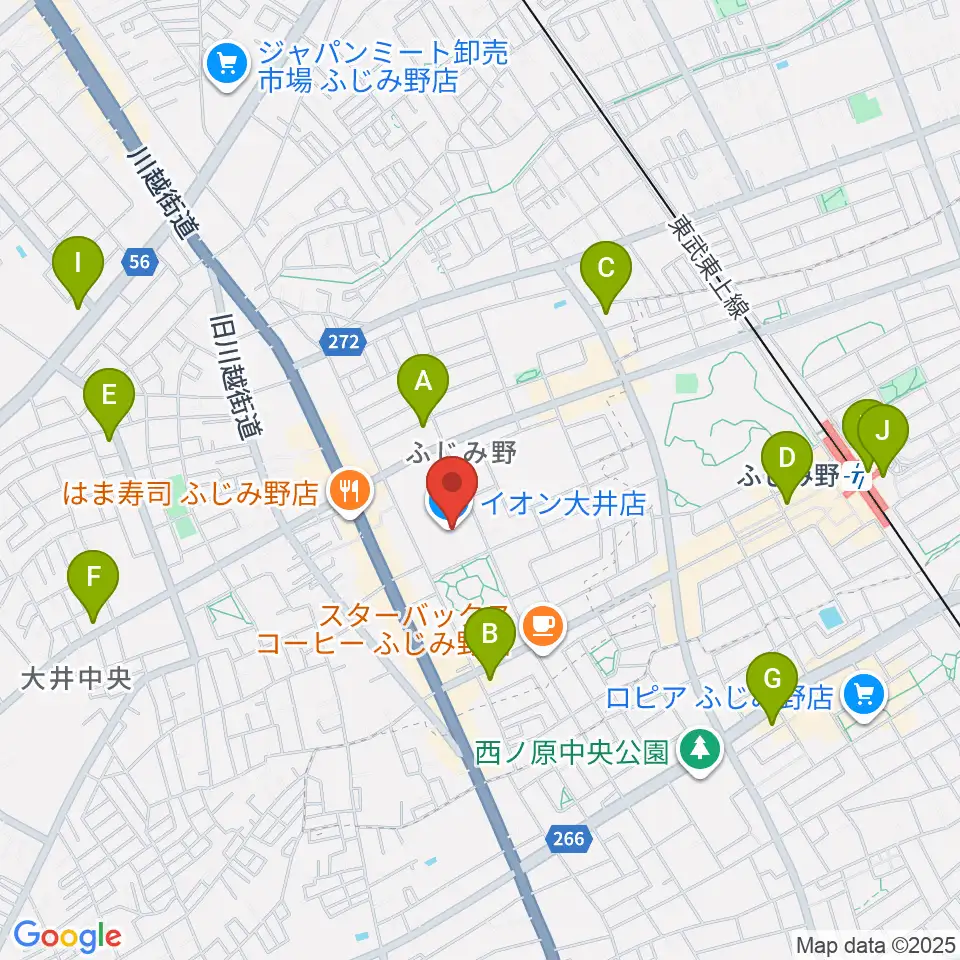 イオンシネマ大井周辺のコンビニエンスストア一覧地図