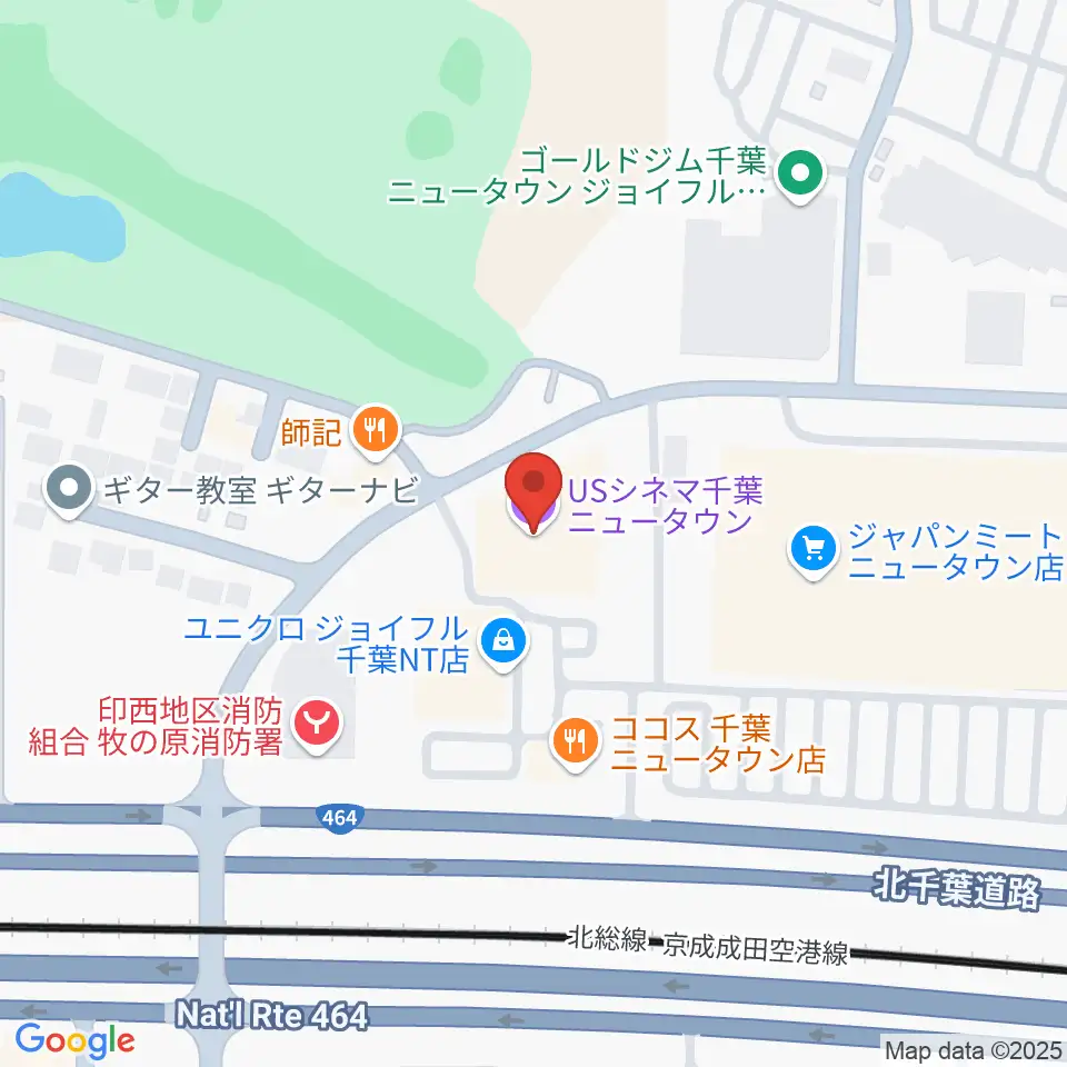 USシネマ千葉ニュータウン周辺のコンビニエンスストア一覧地図