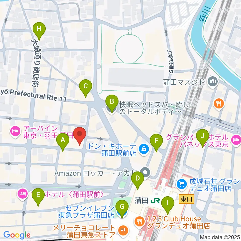 KAMATAぶらぶら周辺のコンビニエンスストア一覧地図