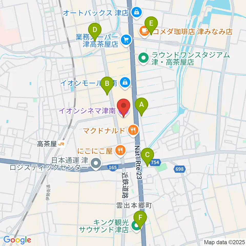 イオンシネマ津南周辺のコンビニエンスストア一覧地図