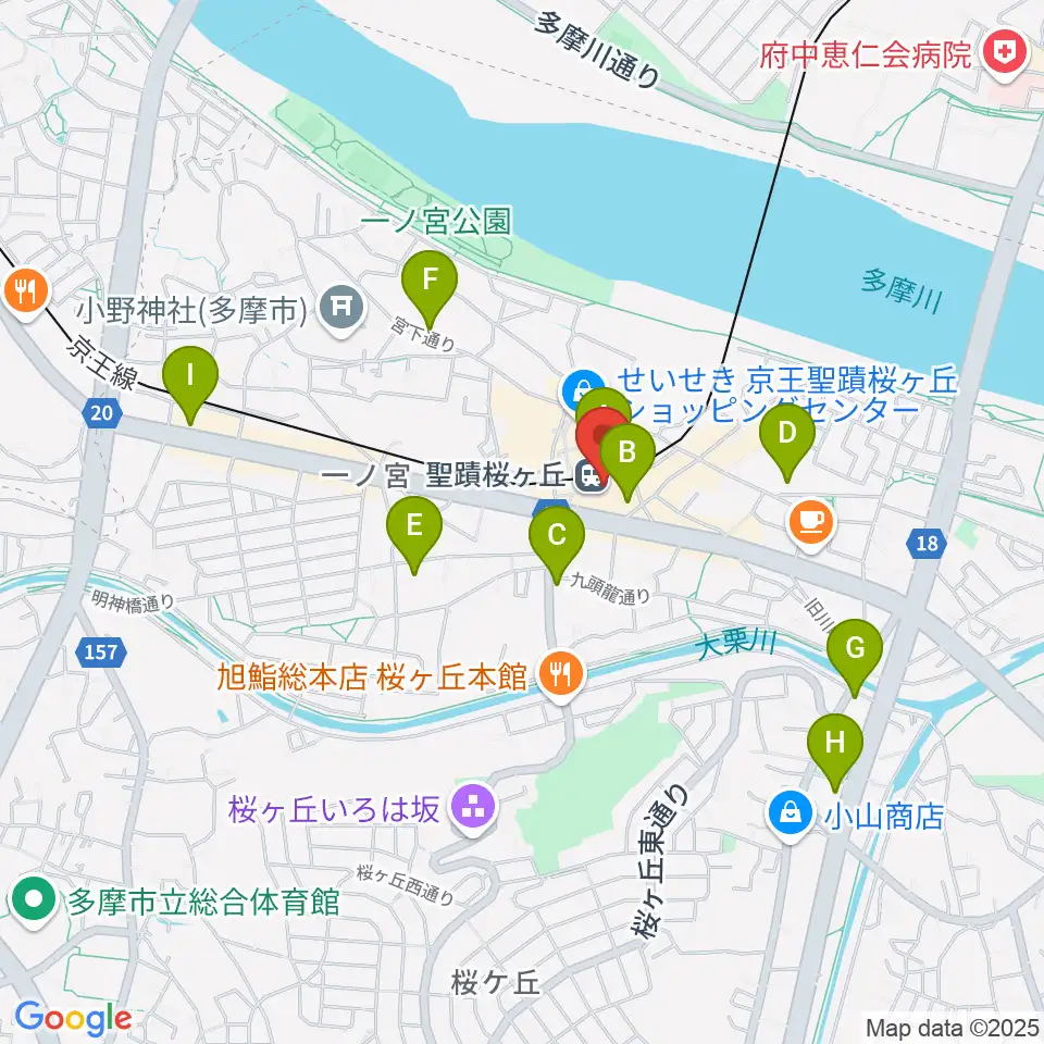 せいせきアウラホール周辺のコンビニエンスストア一覧地図