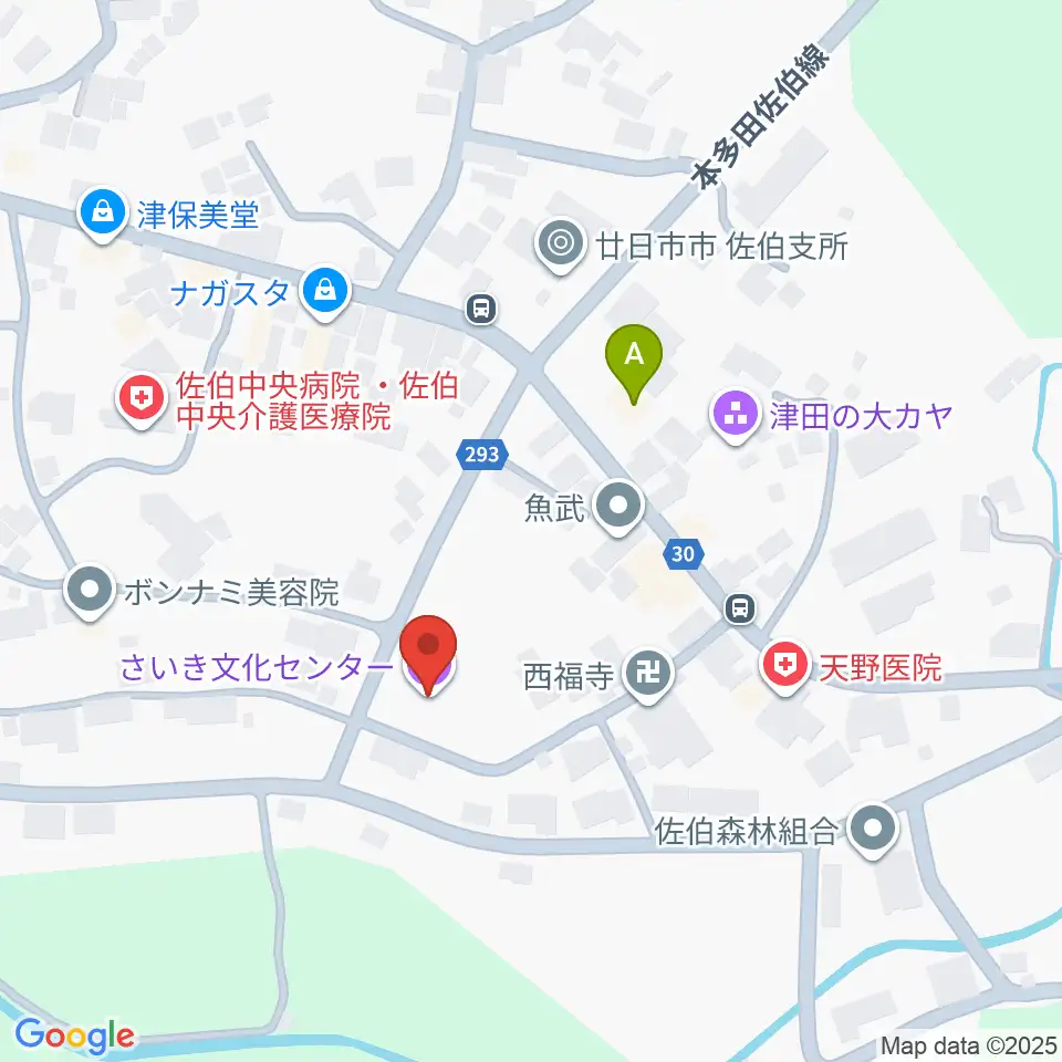 廿日市市さいき文化ホール周辺のコンビニエンスストア一覧地図